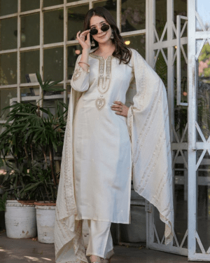 royal chanderi grace suit set